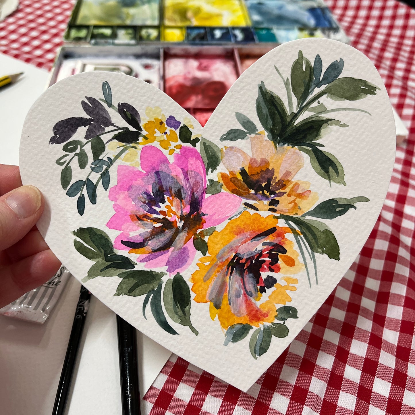 painted heart Val2413
