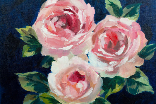 Roses in Indigo