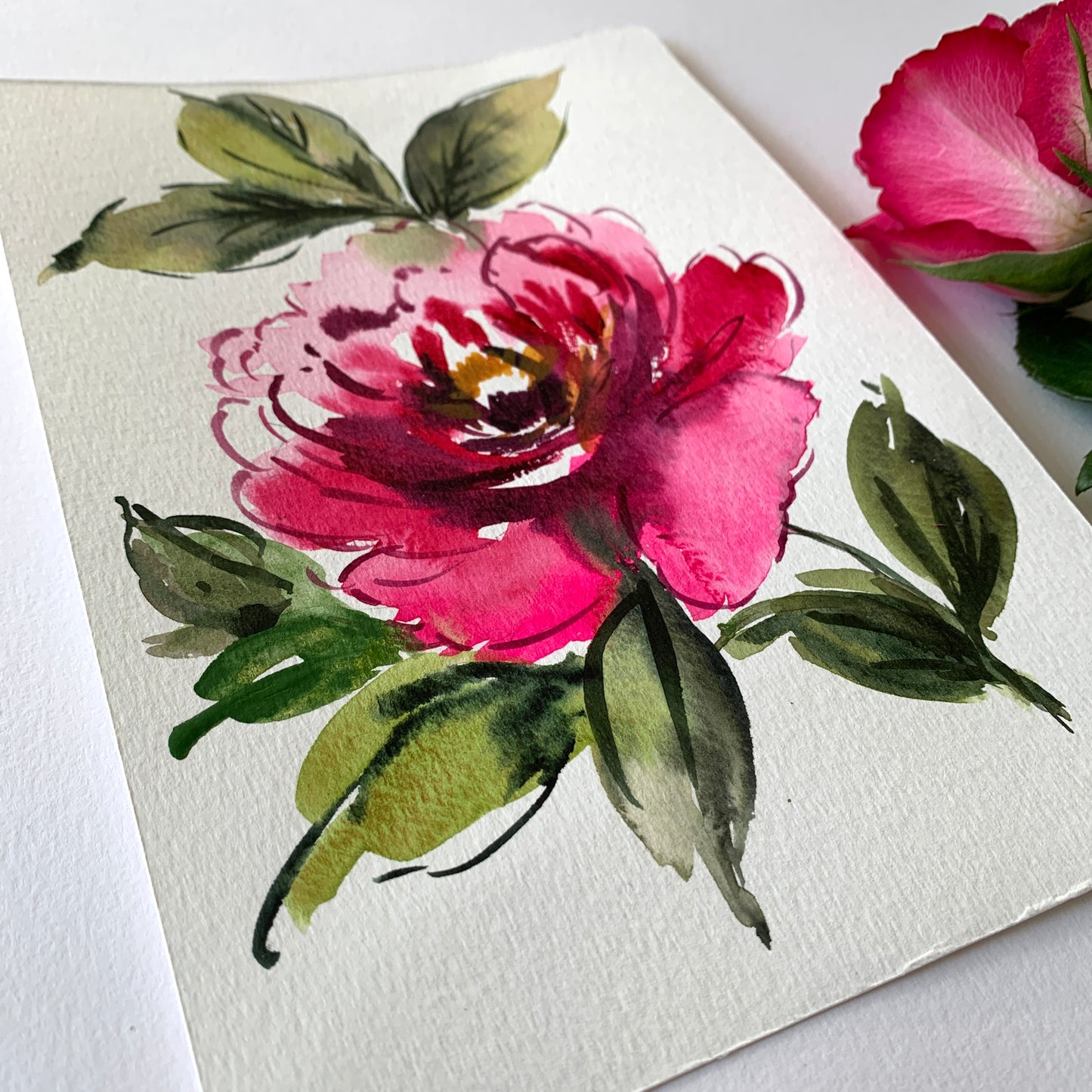 Original floral painting DM116