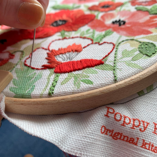 Poppy Embroidery kit