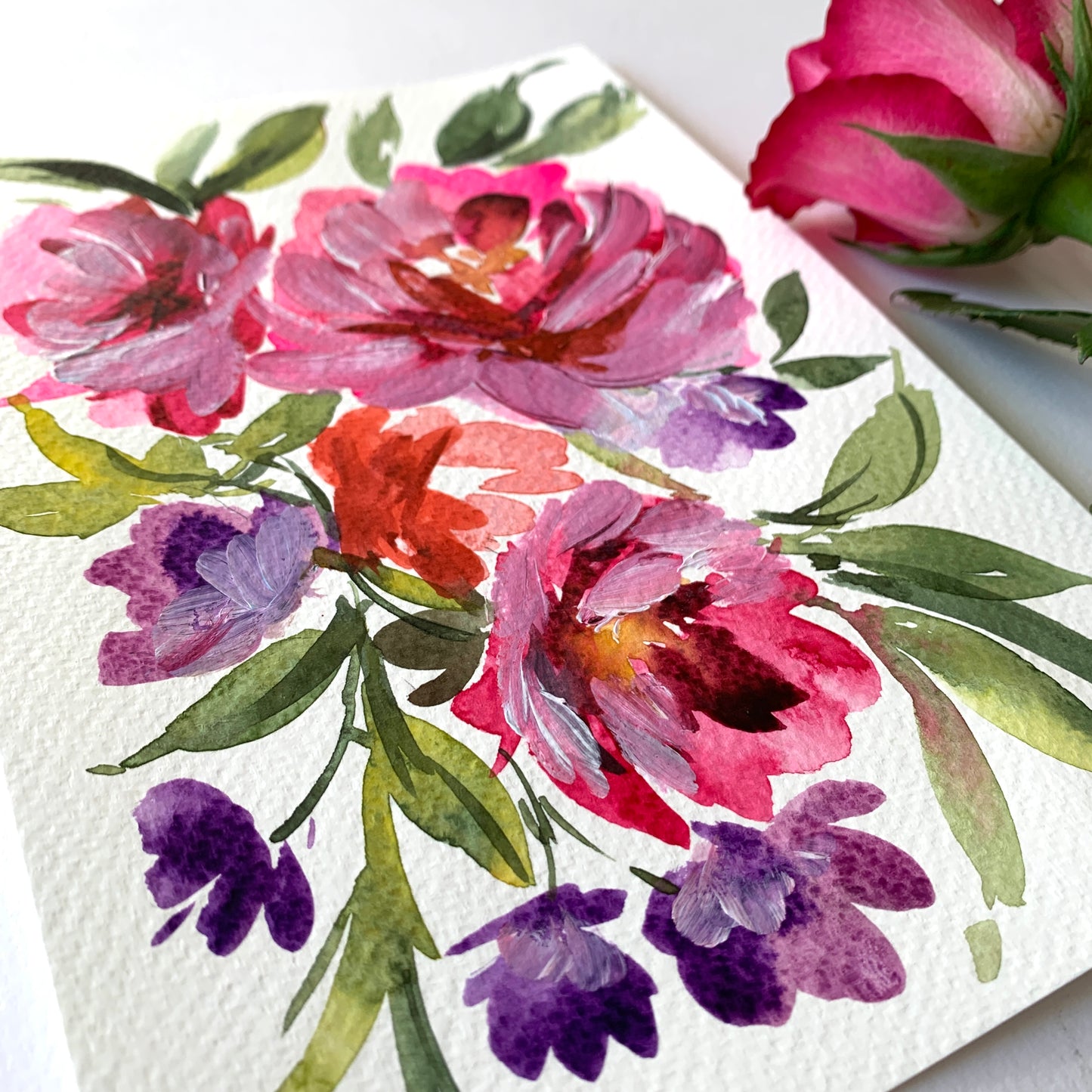 Original floral painting DM111