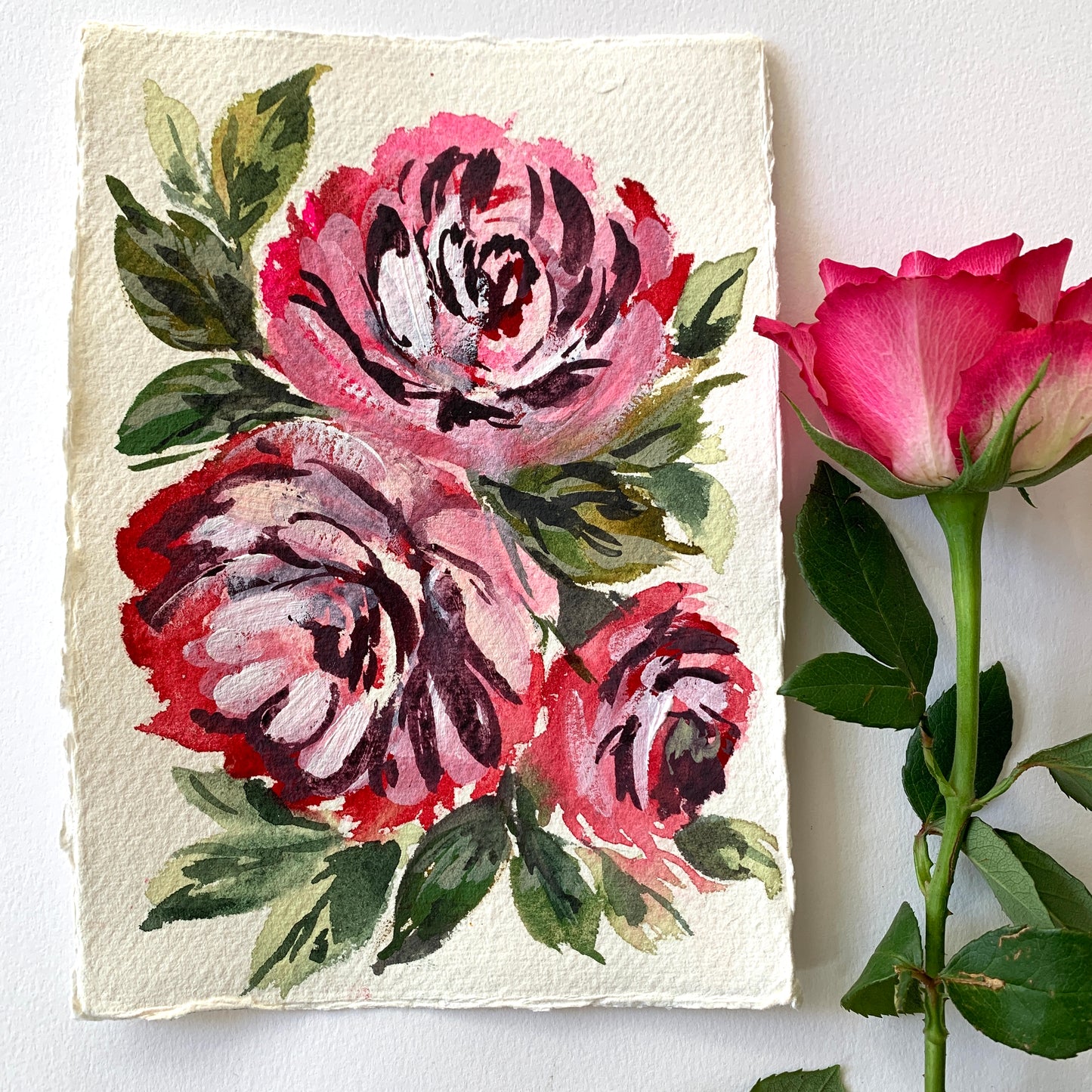 Original floral painting DM110