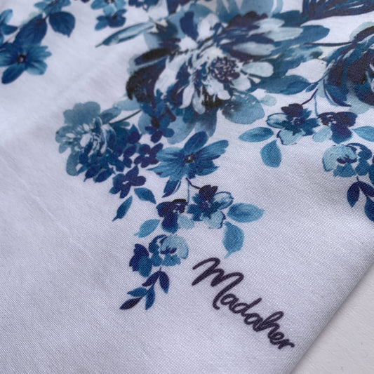 INDIGO BLUE FLORAL T-Shirt