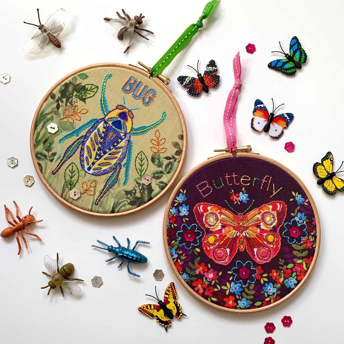 Bug Embroidery kit