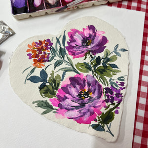 NEW** Valentines painted heart  Val2403