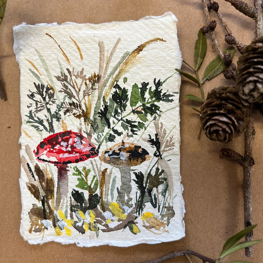 Miniature autumn original painting DM03