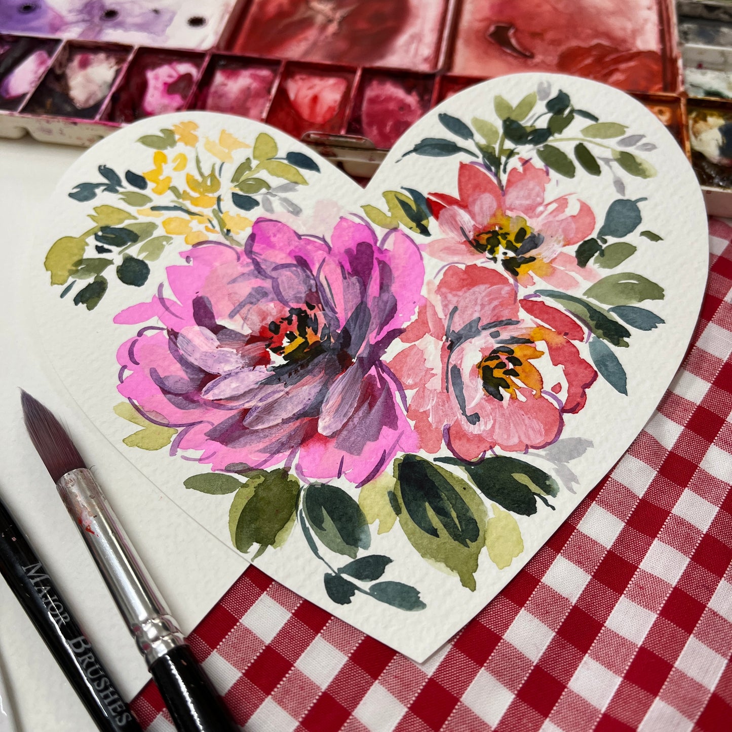 painted heart Val2408