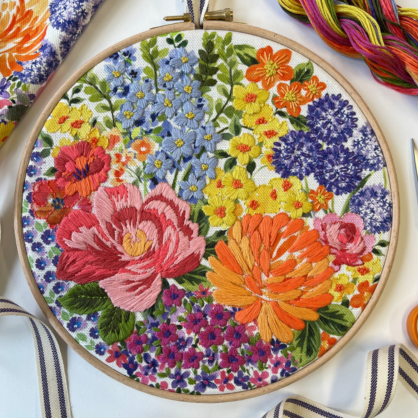Chelsea Flower show Embroidery kit.