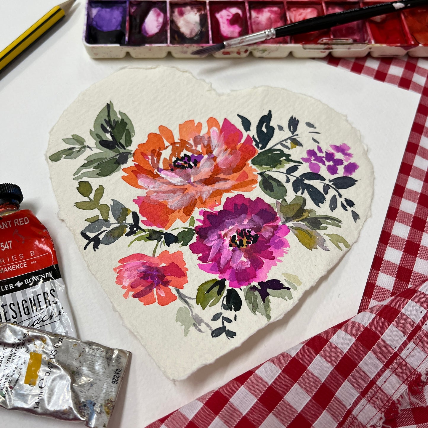 painted heart Val2405
