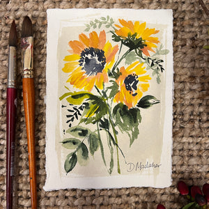 NEW** original Painted sunflowers 2316