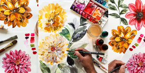 ADULTS** Saturday 19th October 10 -3pm Adult Autumn Floral Painting Workshop