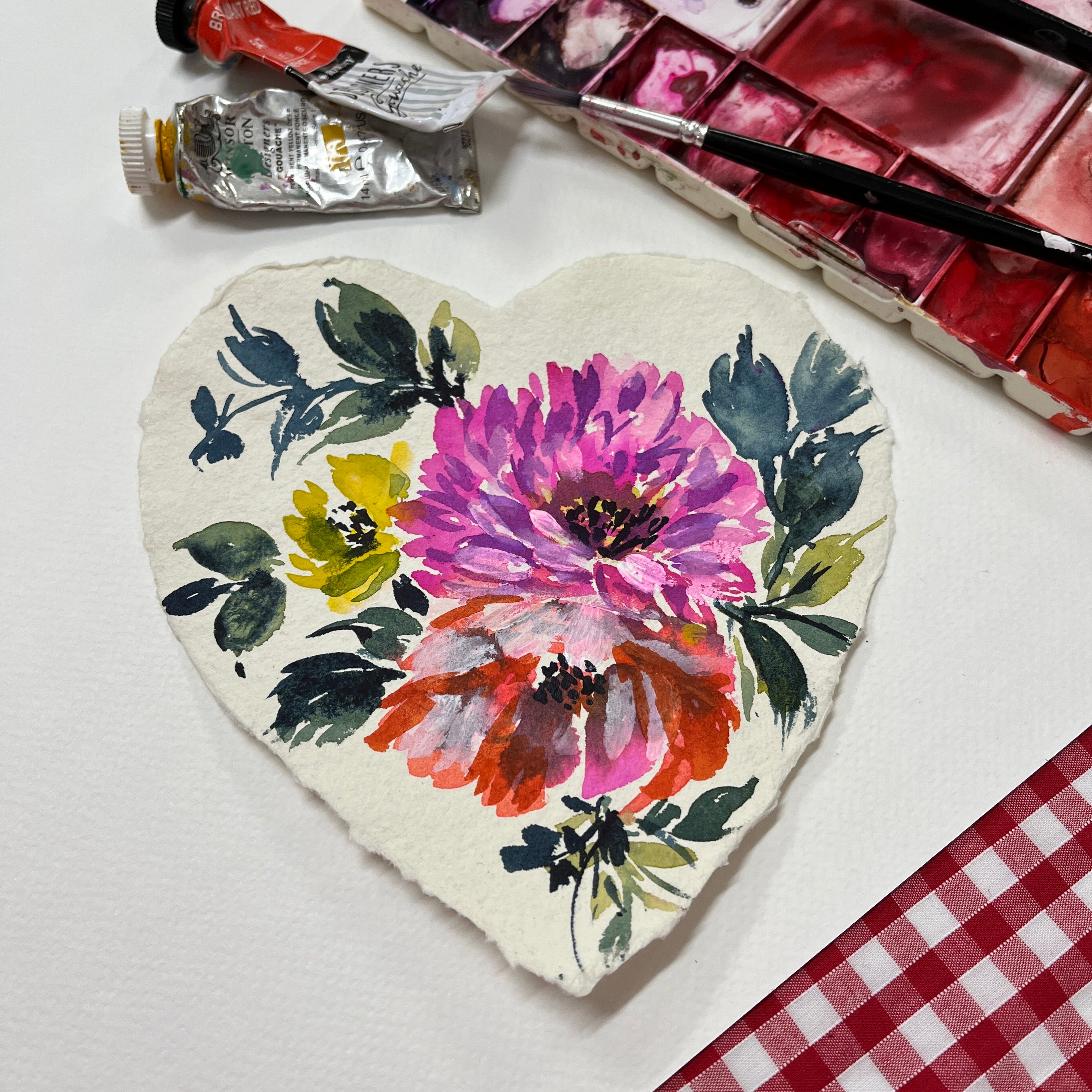 NEW** Valentine painted heart Val2401