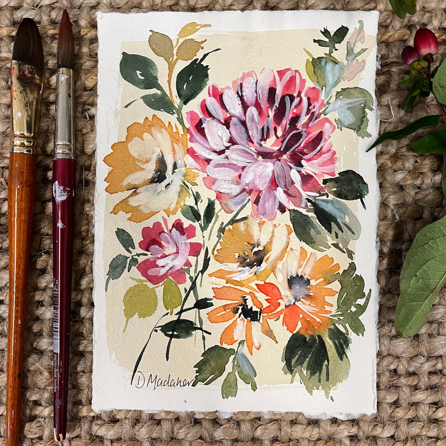 NEW** Floral harvest original painting 2323