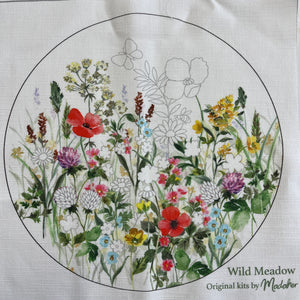 PRE ORDER** Wild meadow Embroidery panel