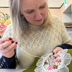 ADULTS AND TEENS** Friday 15th November 7-9.30pm Brontë Christmas embroidery decoration workshop.