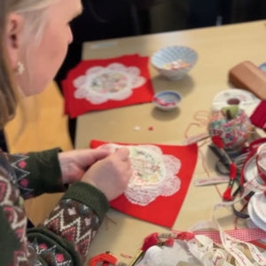 ADULTS AND TEENS** Friday 15th November 7-9.30pm Brontë Christmas embroidery decoration workshop.