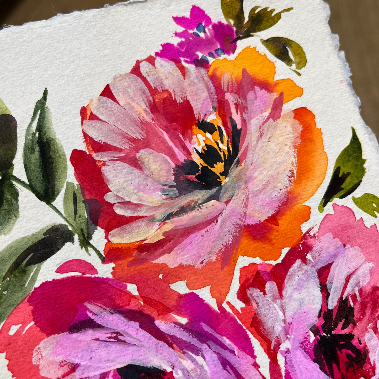NEW** Bright original painted blooms 2322