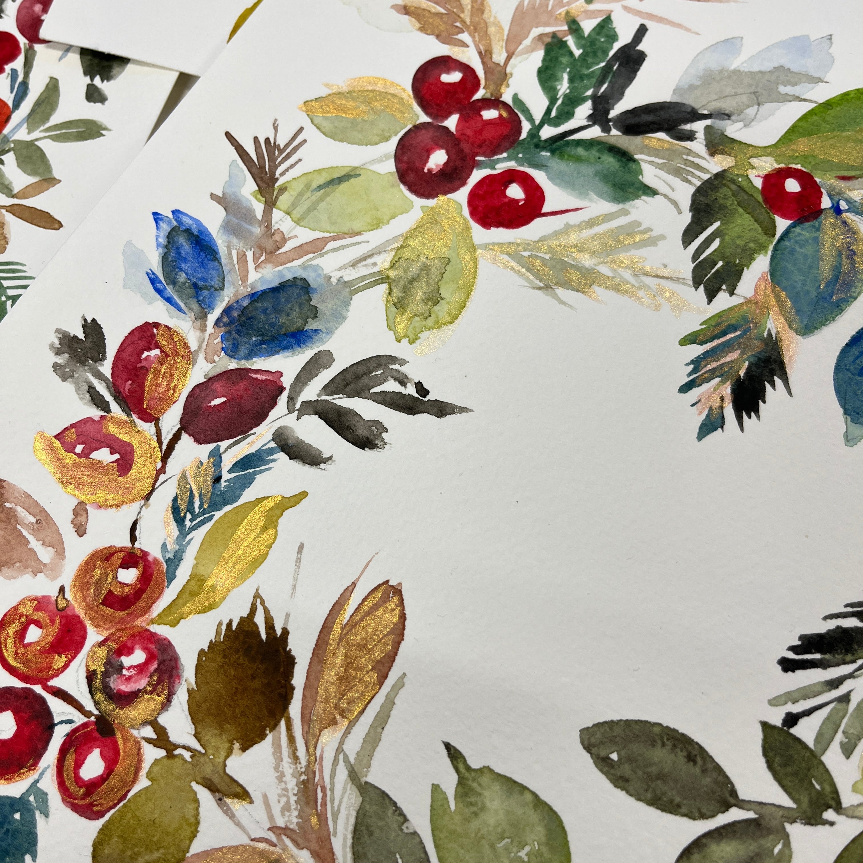 ADULTS AND TEENS** Saturday 7th December  10-12.30pm Adult Christmas Wreath Painting workshop