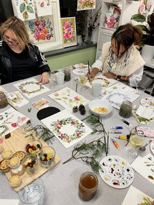 ADULTS AND TEENS** Saturday 7th December  10-12.30pm Adult Christmas Wreath Painting workshop