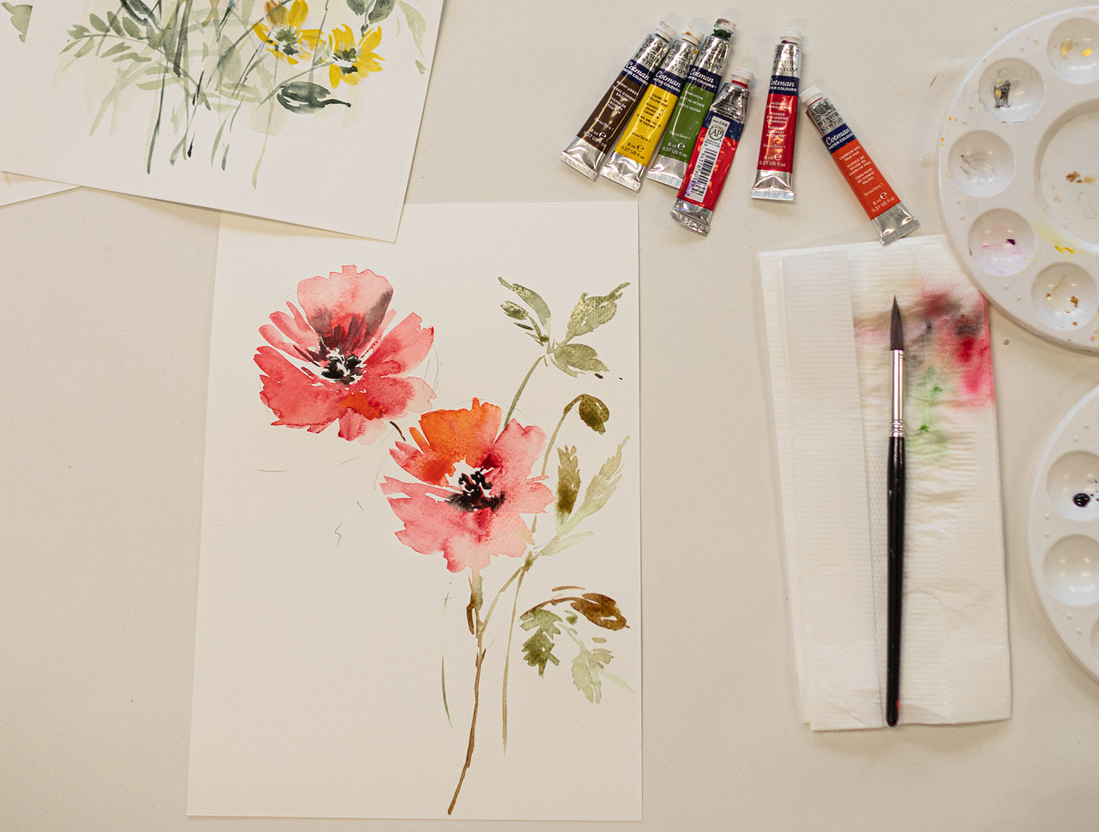 ADULTS** Sunday 4th August 2024   2.30pm - 5pm    Adult Poppy Painting Workshop