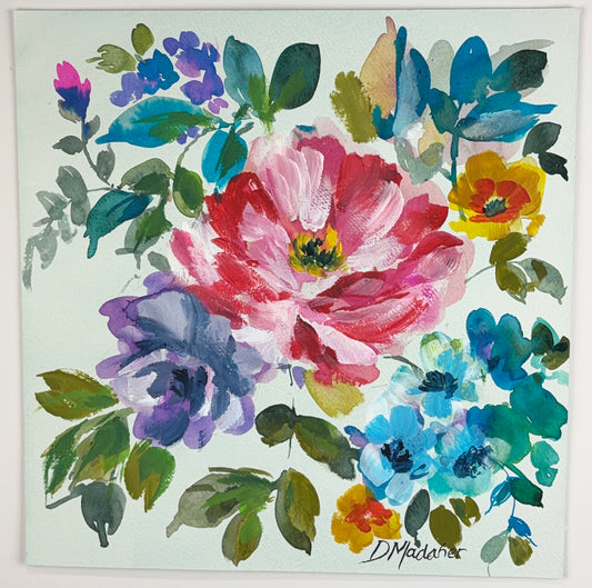 Floral painting 8 on Paper