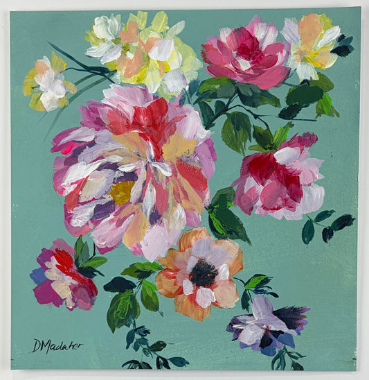 Floral painting 3 on Paper