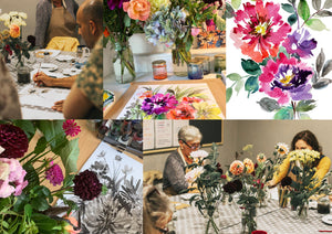 ADULTS** Saturday 19th October 10 -3pm Adult Autumn Floral Painting Workshop