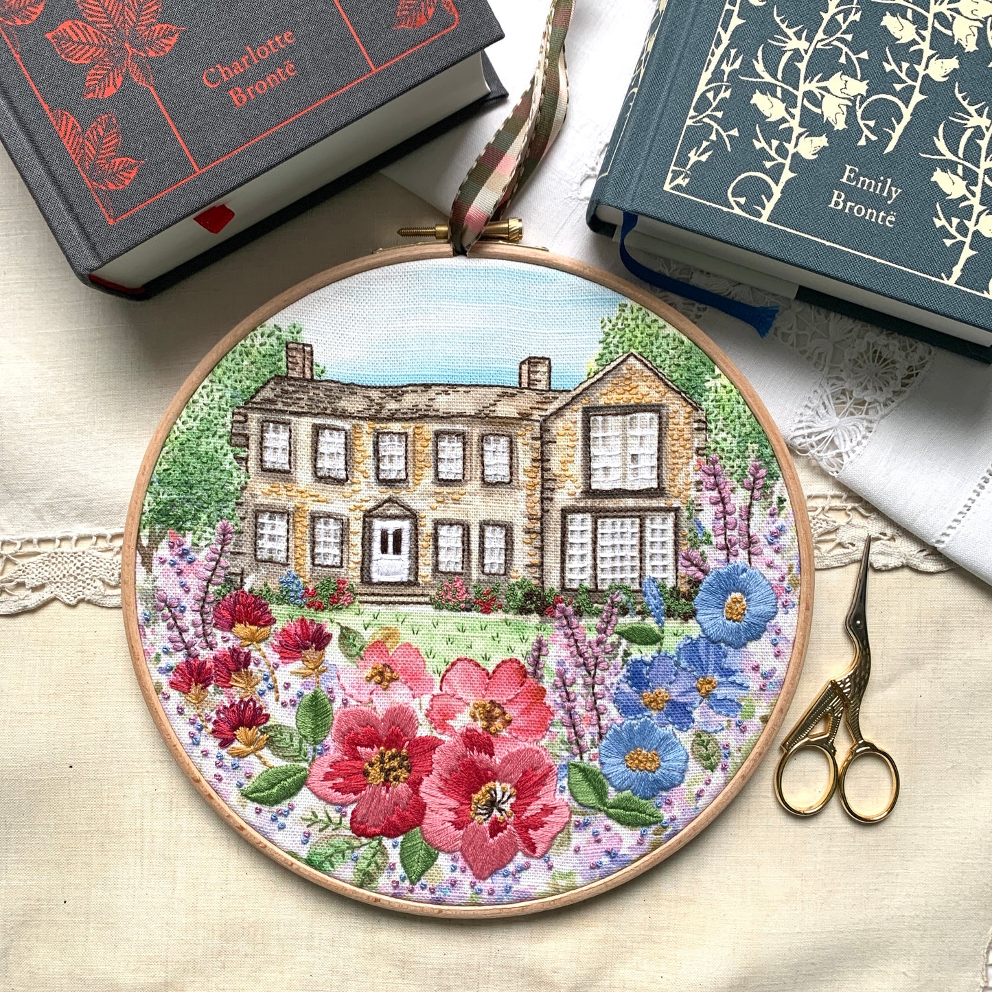 PRE ORDER**  Brontë embroidery panel