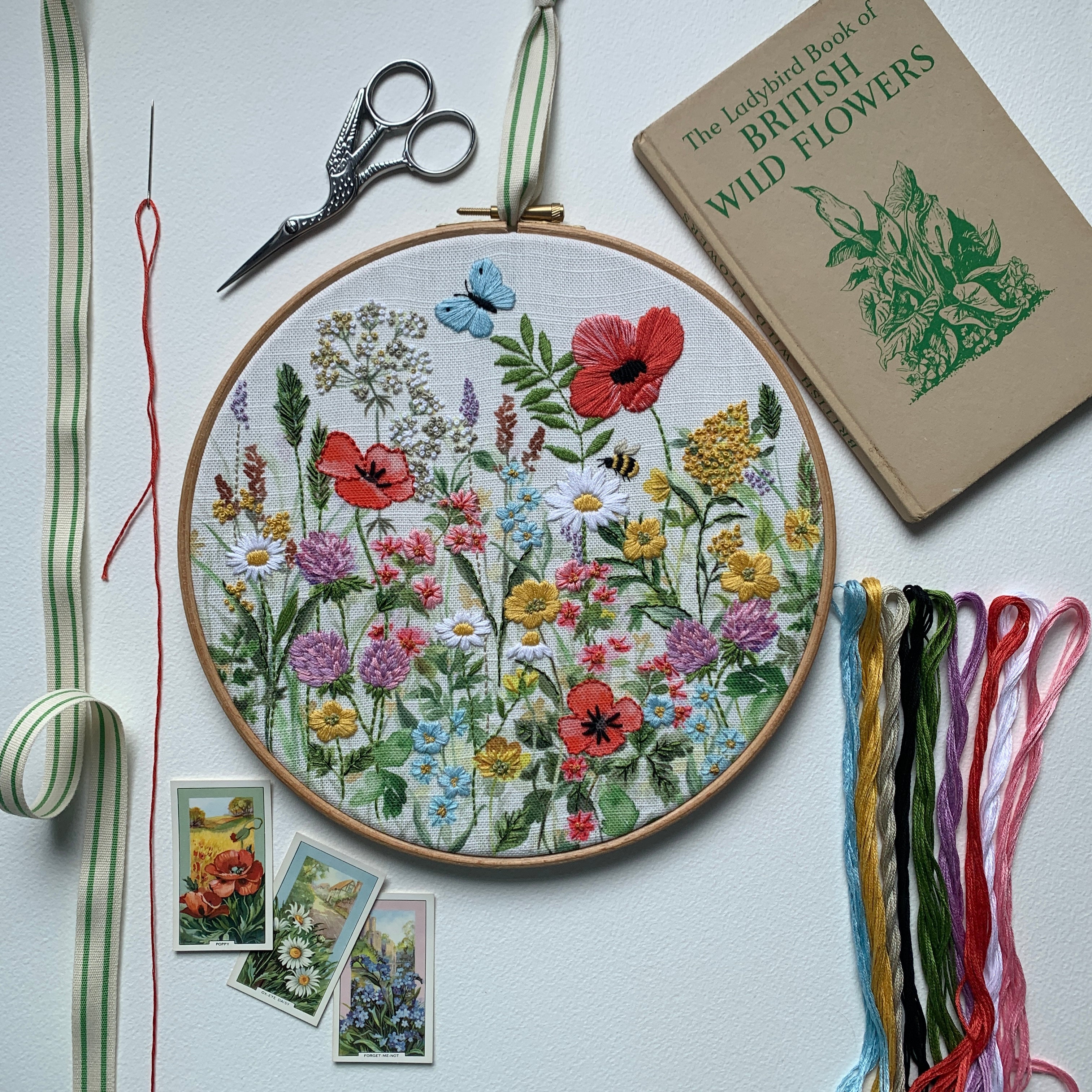 Flowery Herbarium Embroidery Kit Made in France – Moonlight Quilters