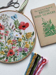 Wild Meadow embroidery kit.