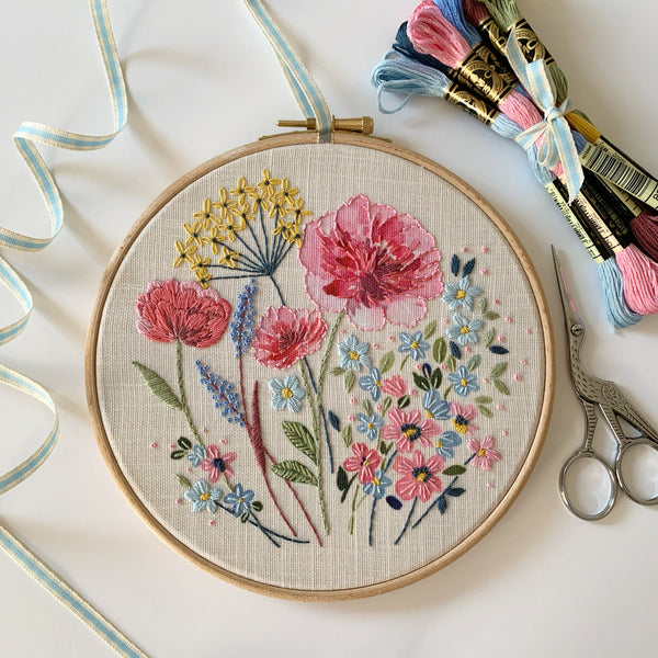 Free Hand Embroidery Design: Spring Garden Corner –