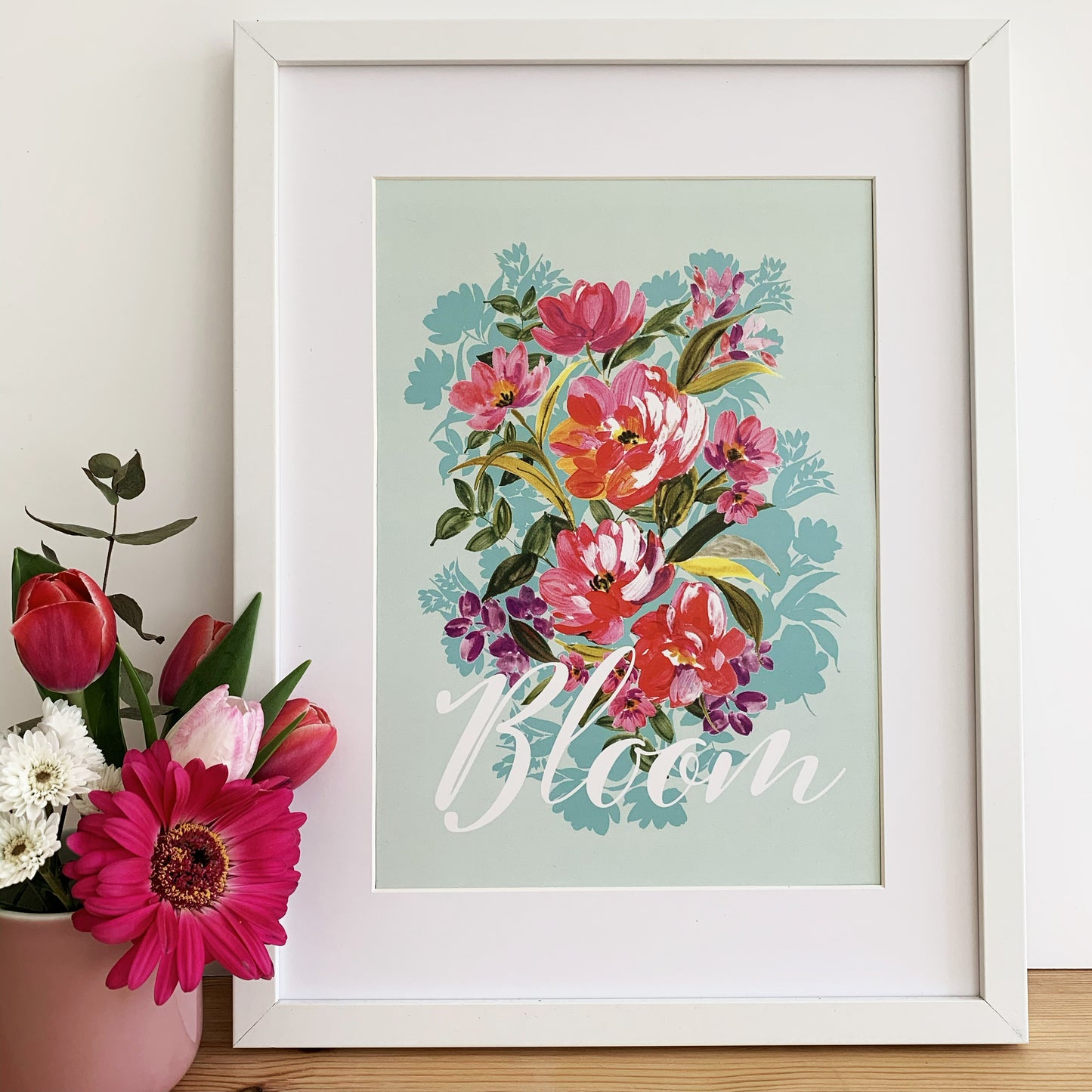 A4 BLOOM Floral art print.