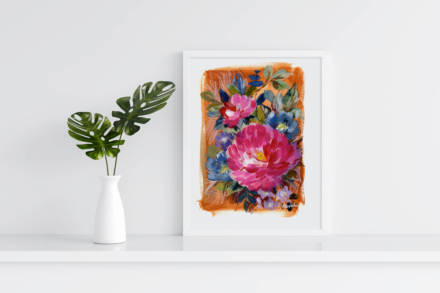 Pink Peony Original painting