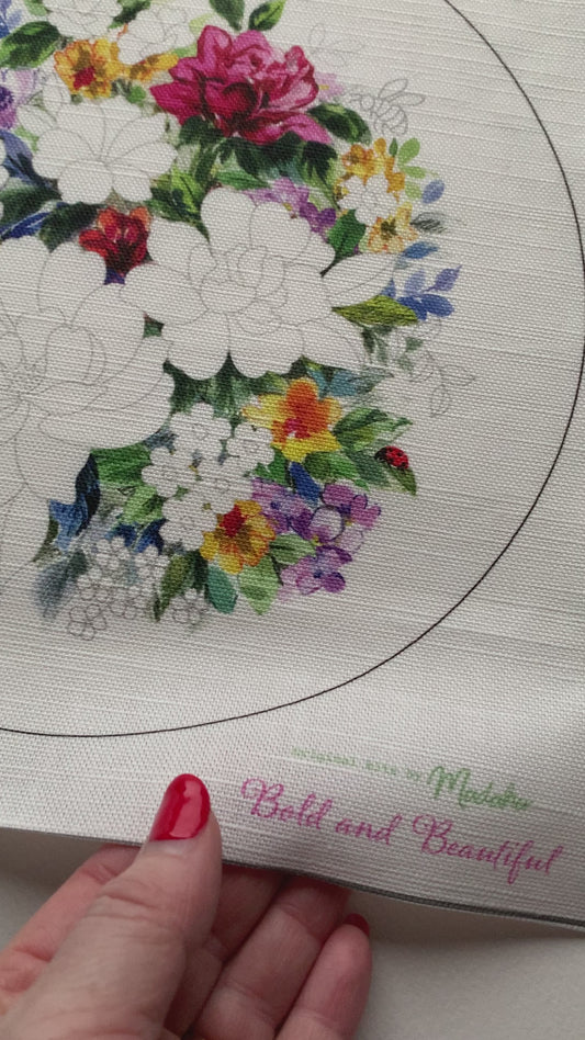 PRE ORDER** Bold and beautiful fabric panel.