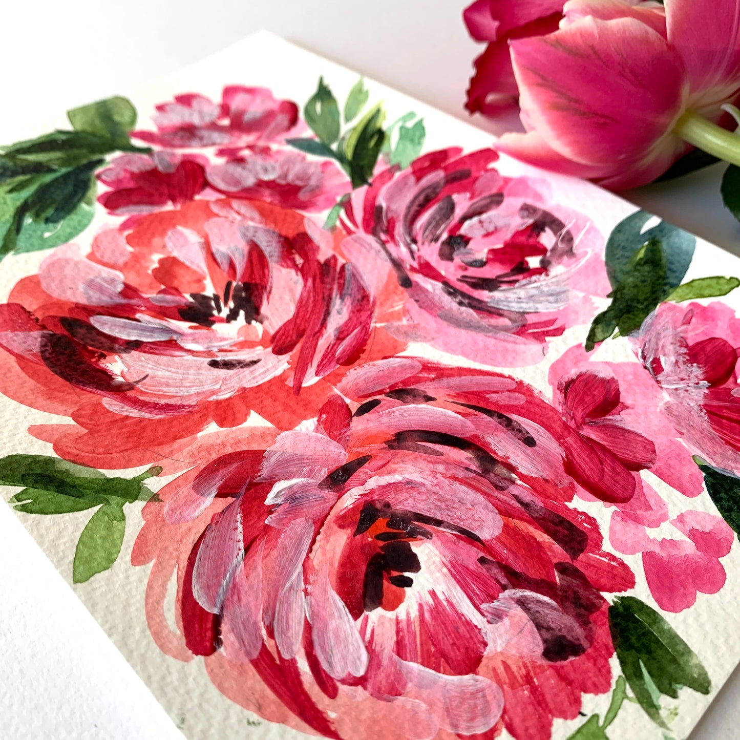 Original floral painting DM121