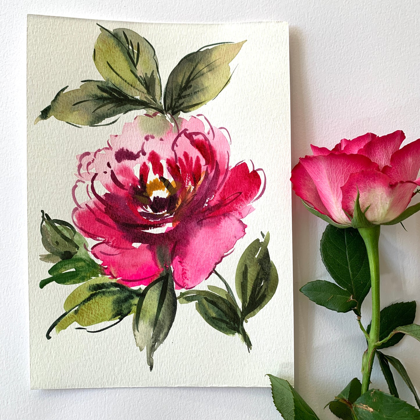 Original floral painting DM116
