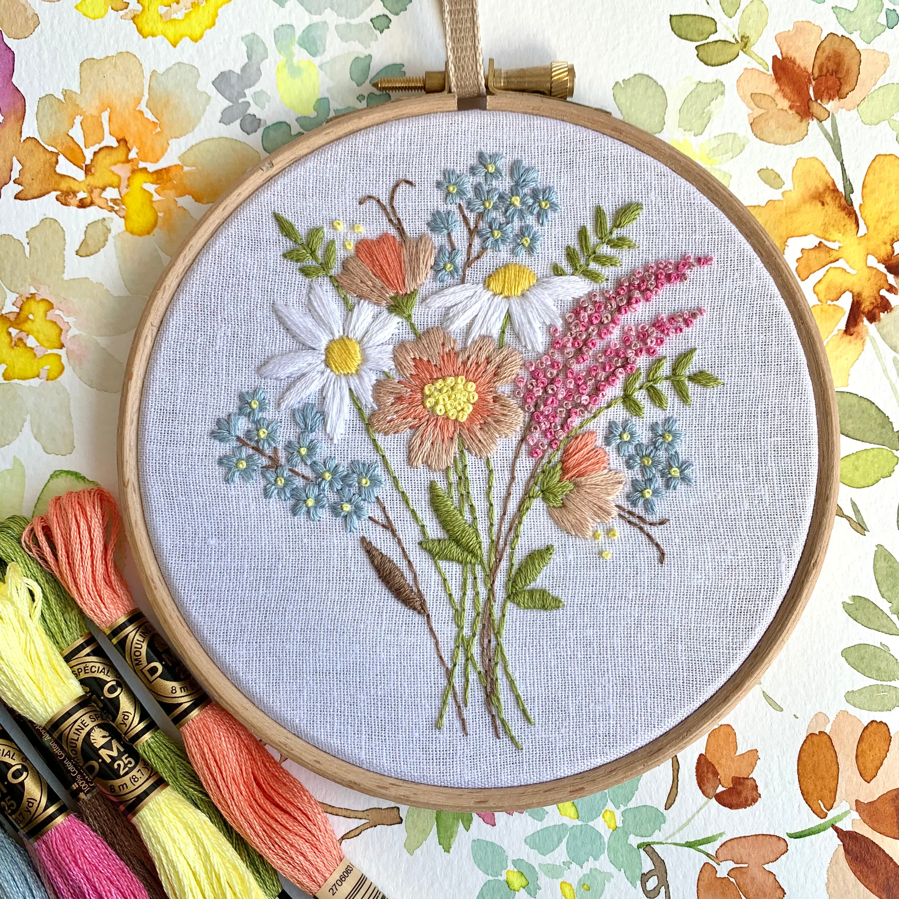 PDF 5 inch Petite Posy Hoop From the Petite Bouquet collection.