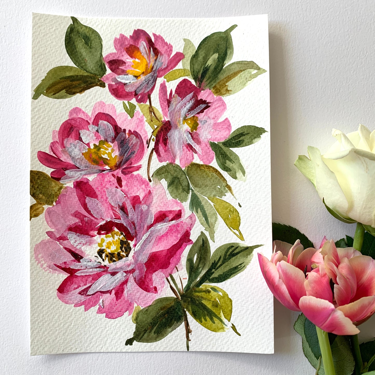 Original floral painting DM102