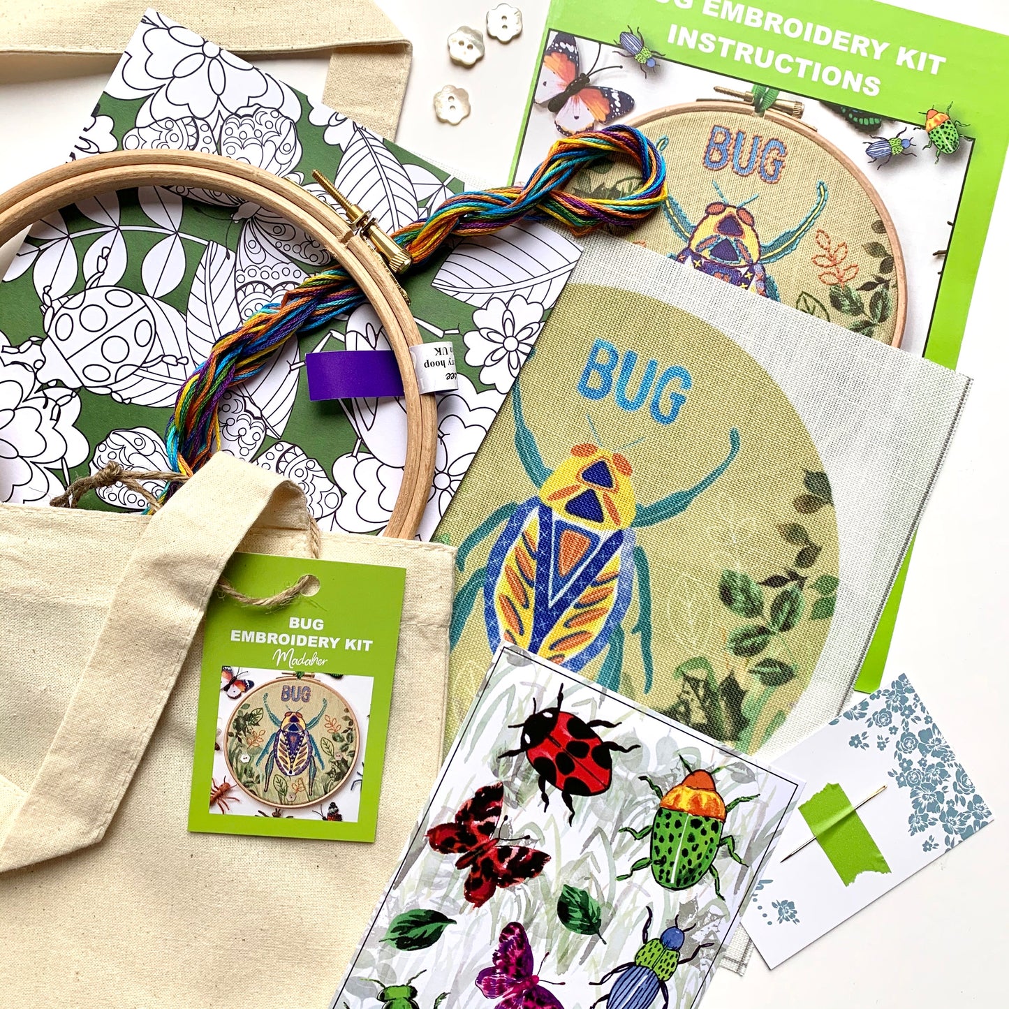 Bug Embroidery kit