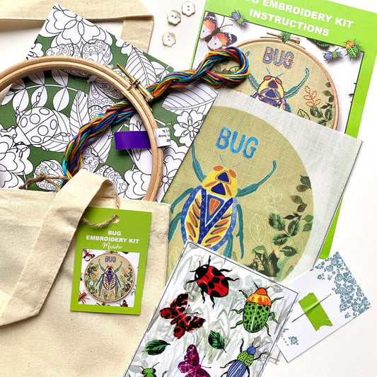 Bug Embroidery kit