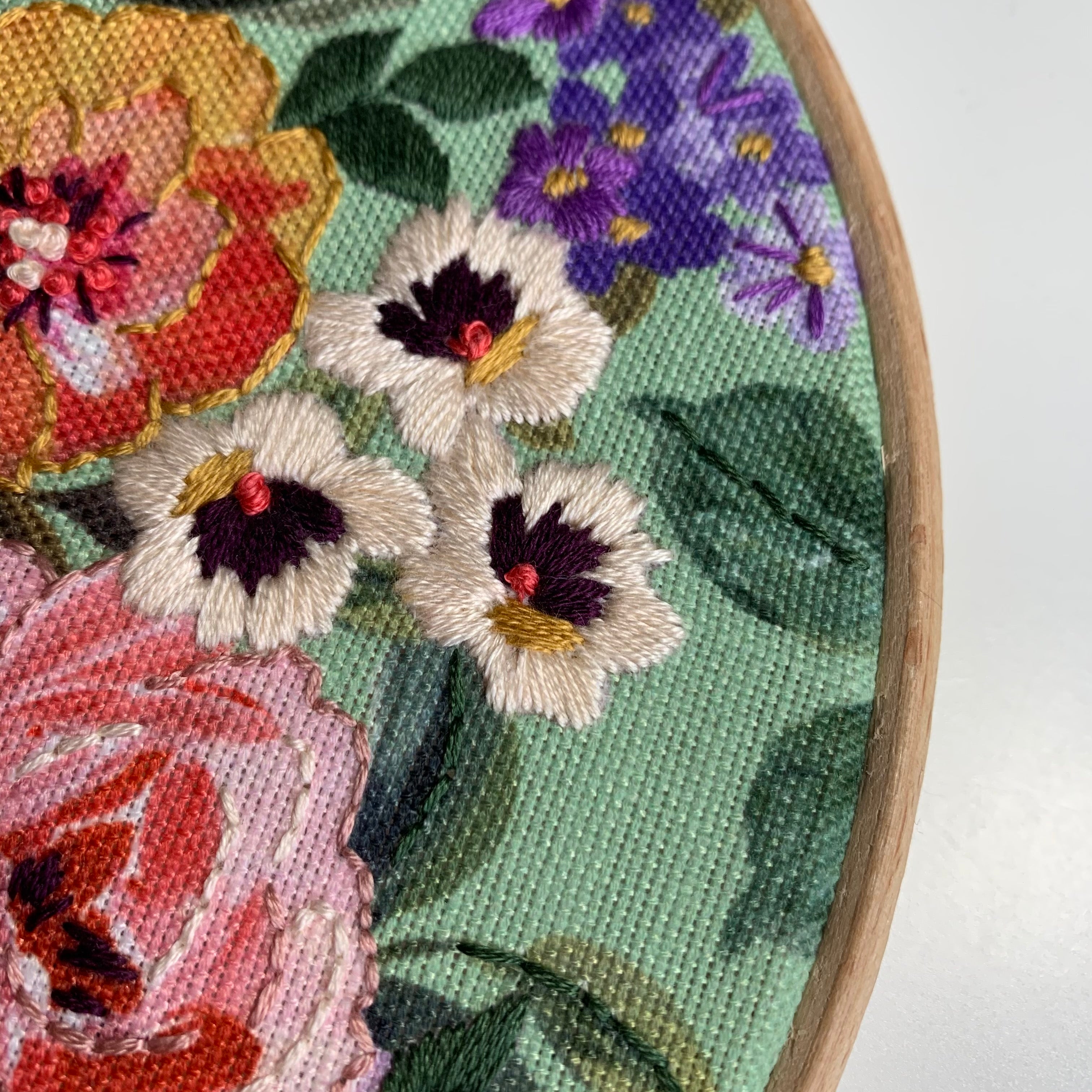 Vintage Rose embroidery kit