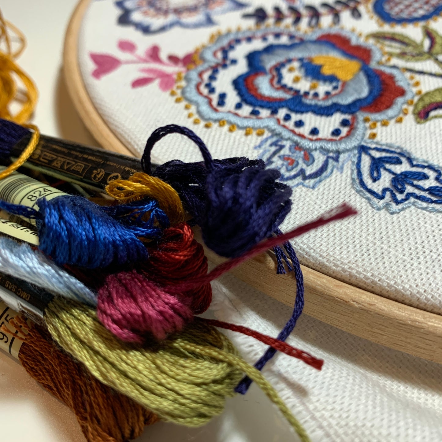 Chintz embroidery kit