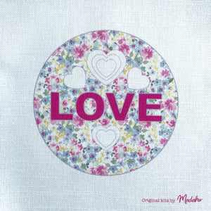 Positive Words ‘Love’ Embroidery Panel