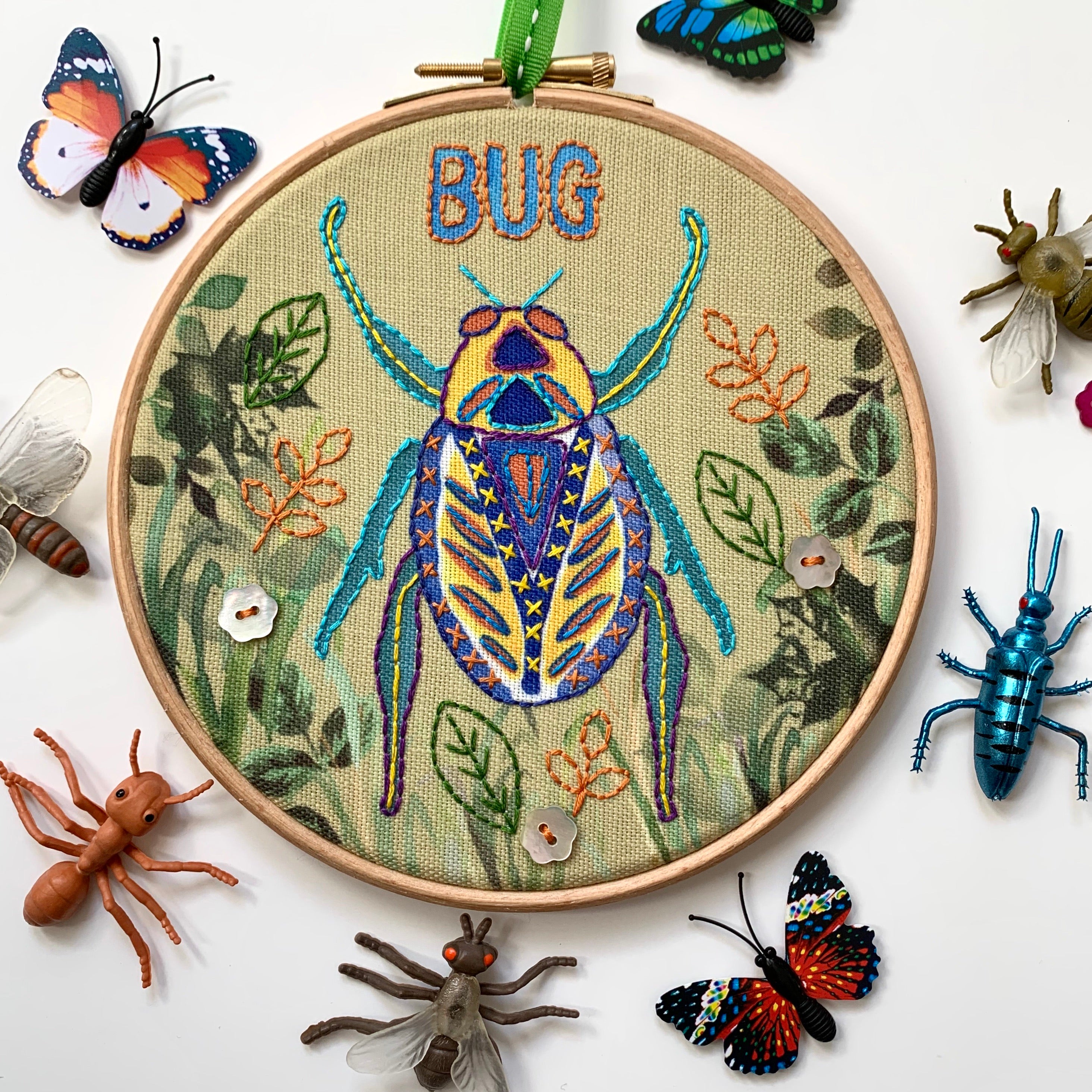 Bug Embroidery kit