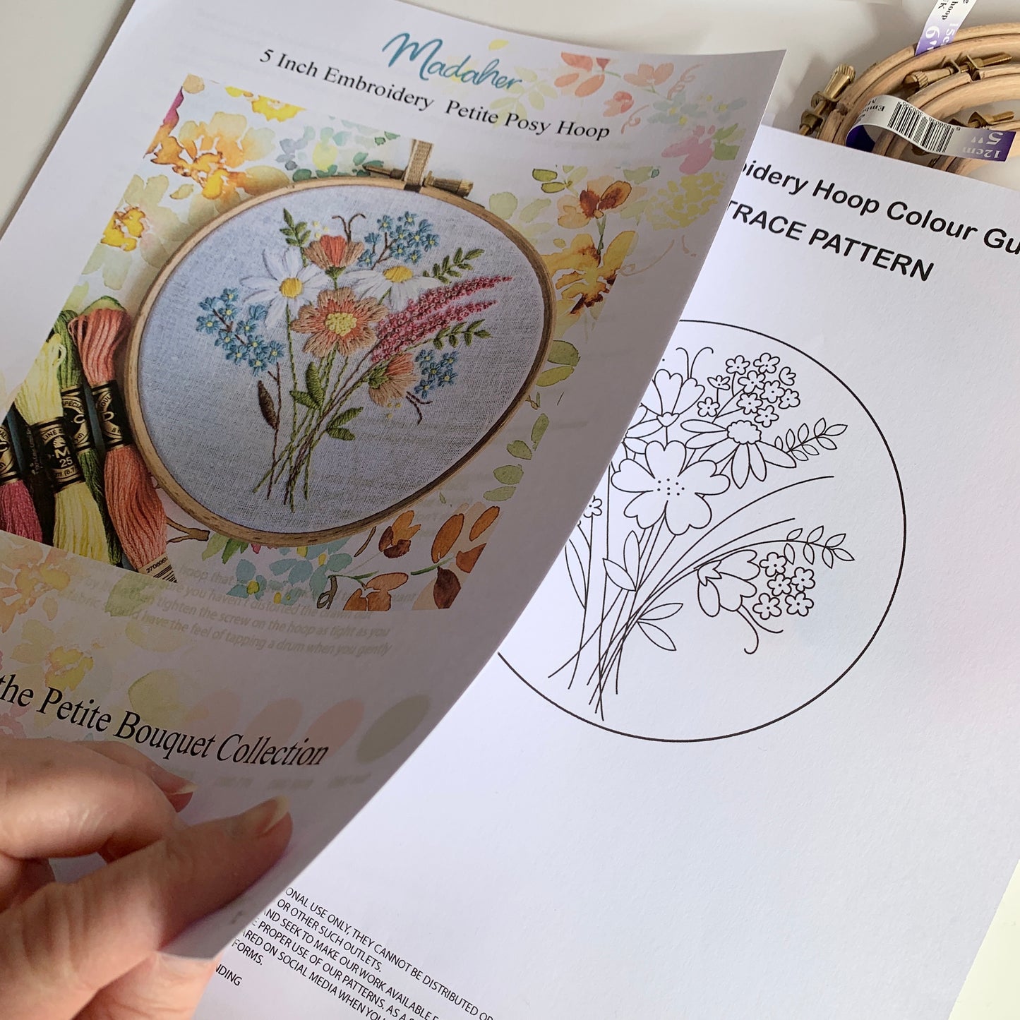 PDF 5 inch Petite Posy Hoop From the Petite Bouquet collection.