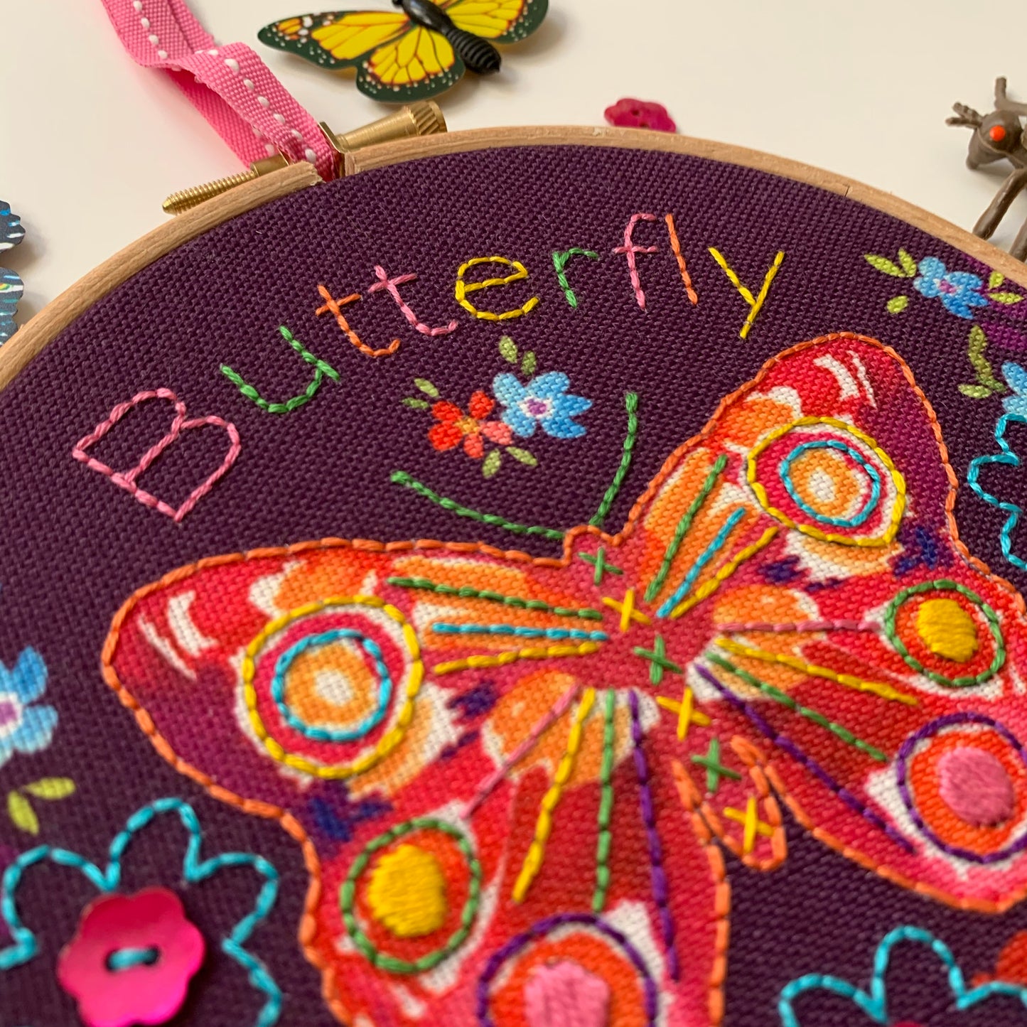 Butterfly embroidery kit