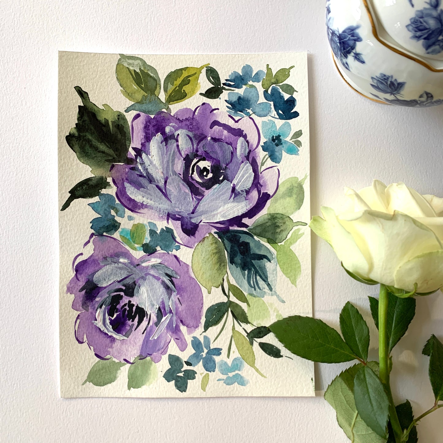 Original floral painting DM101