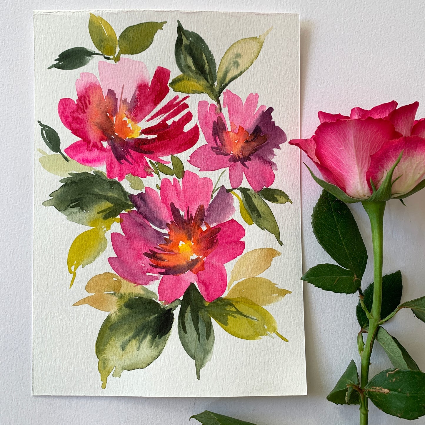 Original Floral painting DM109