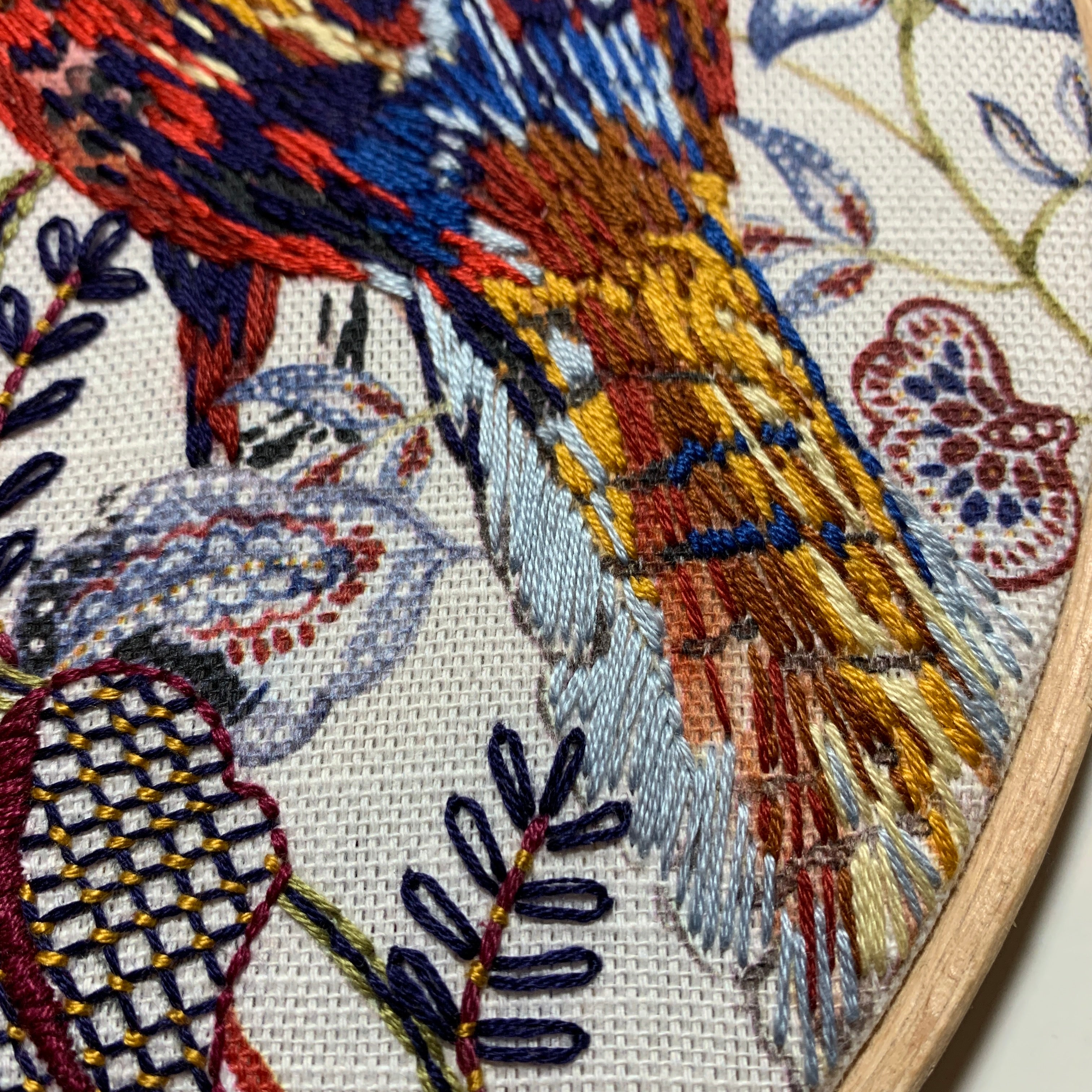 Chintz embroidery kit