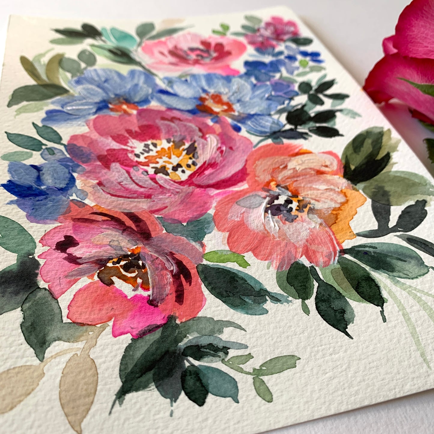 Original floral painting DM108